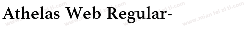 Athelas Web Regular字体转换